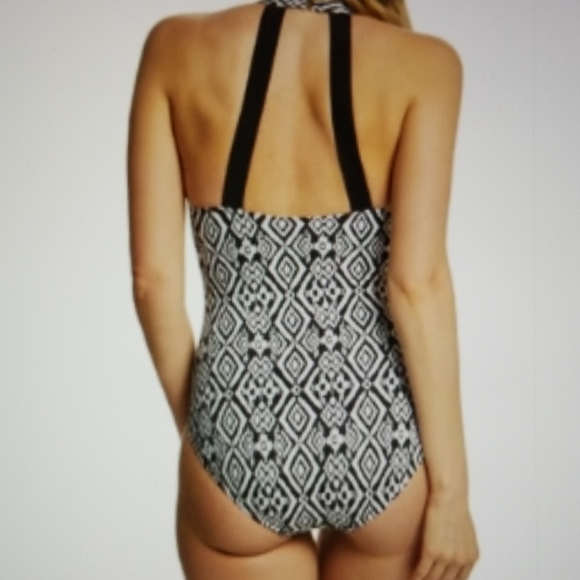 PB Sport Diamond Delight High Neck One Piece - Picture 2 of 3